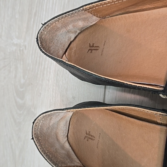 Frye Womem Melanie Black Leather Slip-On Shoes Flats Sz 7.5M - Picture 5 of 12